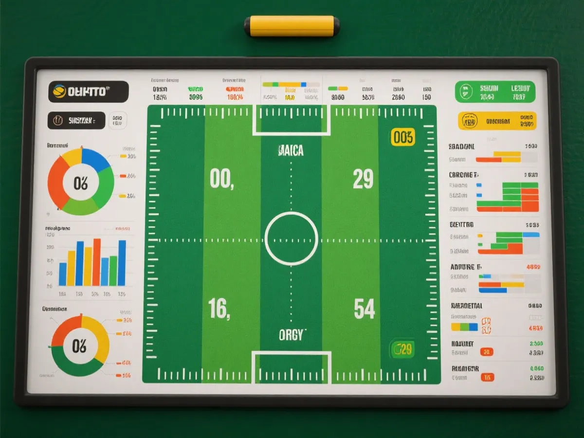 足球賽事數據與盤口分析示意圖