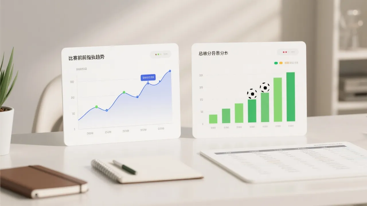 即时指数变化与大小球联动的折线图示例，展示开盘到临场的趋势